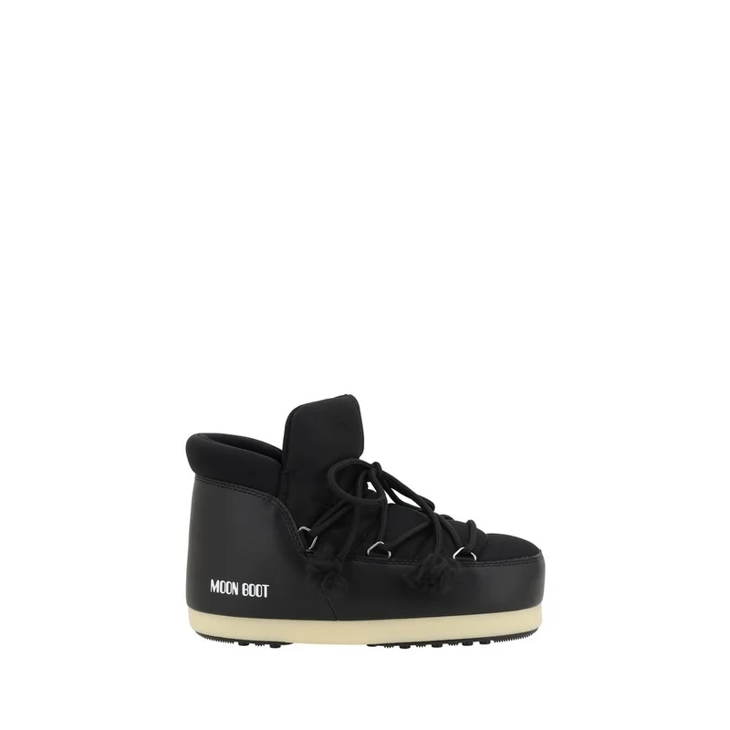 Moon Boot Black Polyester Lace-Up Boots 41/42