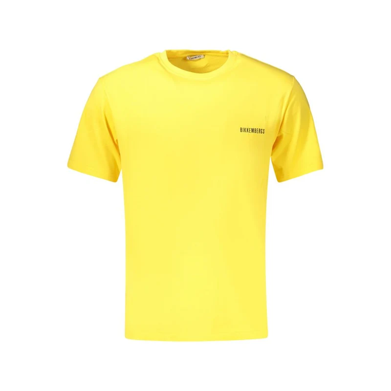 Bikkembergs Yellow Cotton Men's T-Shirt XXL