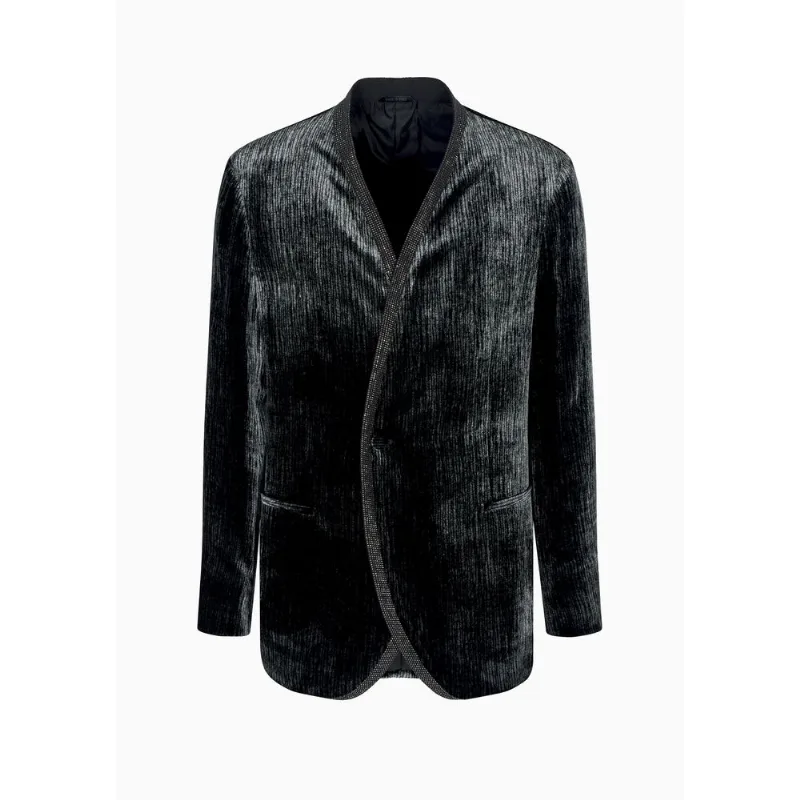 Blazer de Tecido Preto - 52 IT - 46 BR