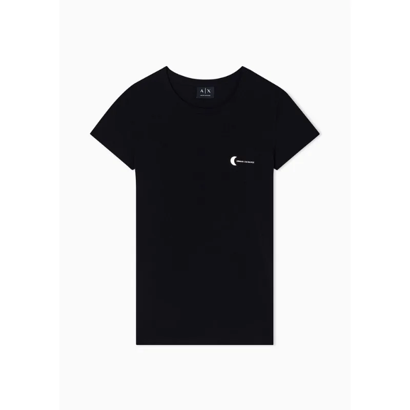 Camiseta Slim Fit em Algodão Preto - L
