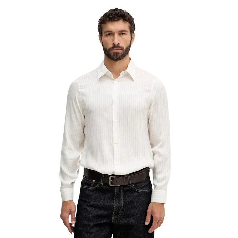 Armani Exchange Bicolor Viscose Shirt IT46 | M