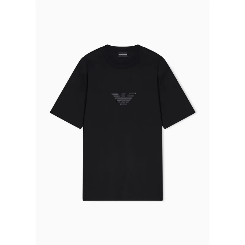 Camiseta Slim Fit em Pima Essential Preto - XXL