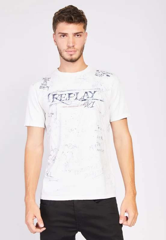 טי שירט קצרה נוטבוק גברים GRAY / XXL