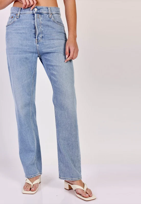 מכנסי ג'ינס JAYLIE Wide Leg Fit נשים BLUE / 27