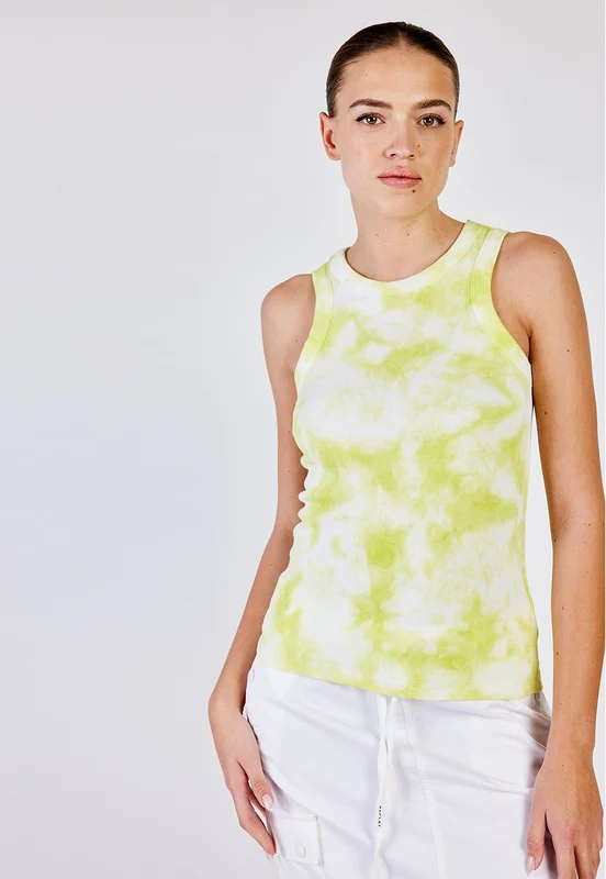 גופיית TieDye נשים WHITE / S