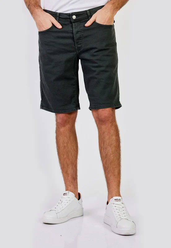 מכנסי ג'ינס קצרים Grove גברים BLACK / 30
