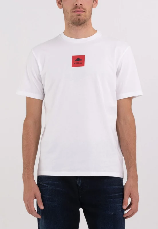 טי שירט קצרה Square גברים WHITE / XXL