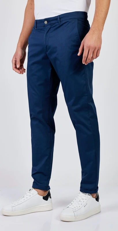 מכנסי צ'ינו Straight Leg Brad גברים BLUE / 36