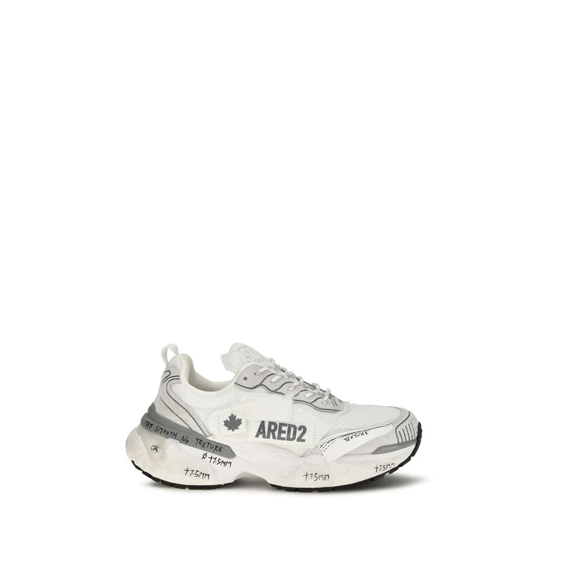 Dsquared² White Polyester Athletic Sneakers EU45/US12