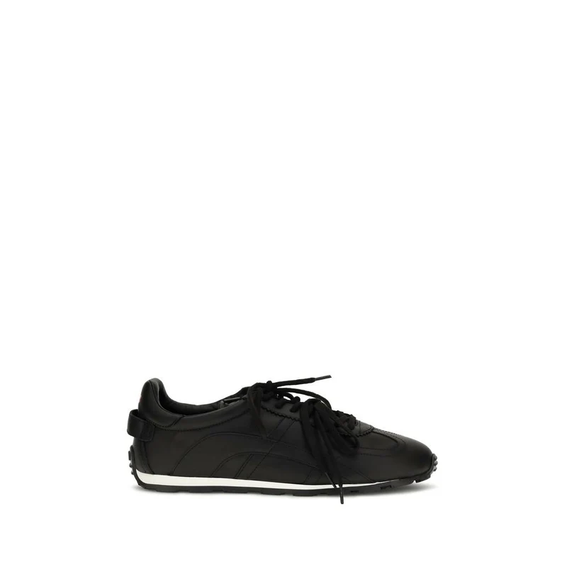 Dsquared² Black Calf Leather Bos Taurus Athletic Sneakers EU44/US11