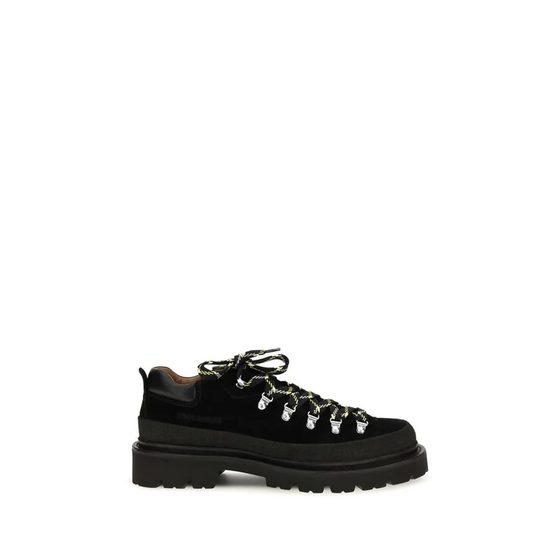 Dsquared² Black Calf Leather Bos Taurus Athletic Sneakers EU45/US12