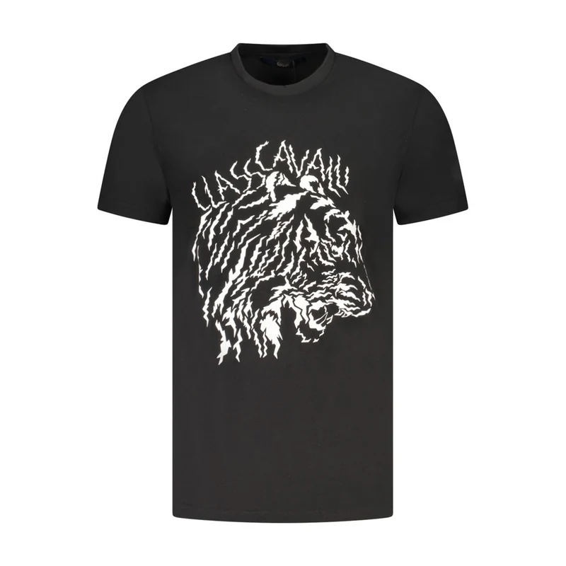 Cavalli Class White Cotton Men T-Shirt L