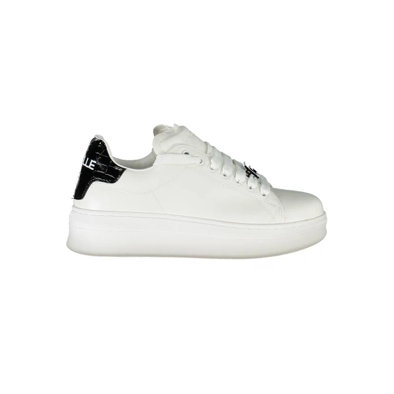 Gaelle Paris White Polyurethane Women Sneaker EU36/US6