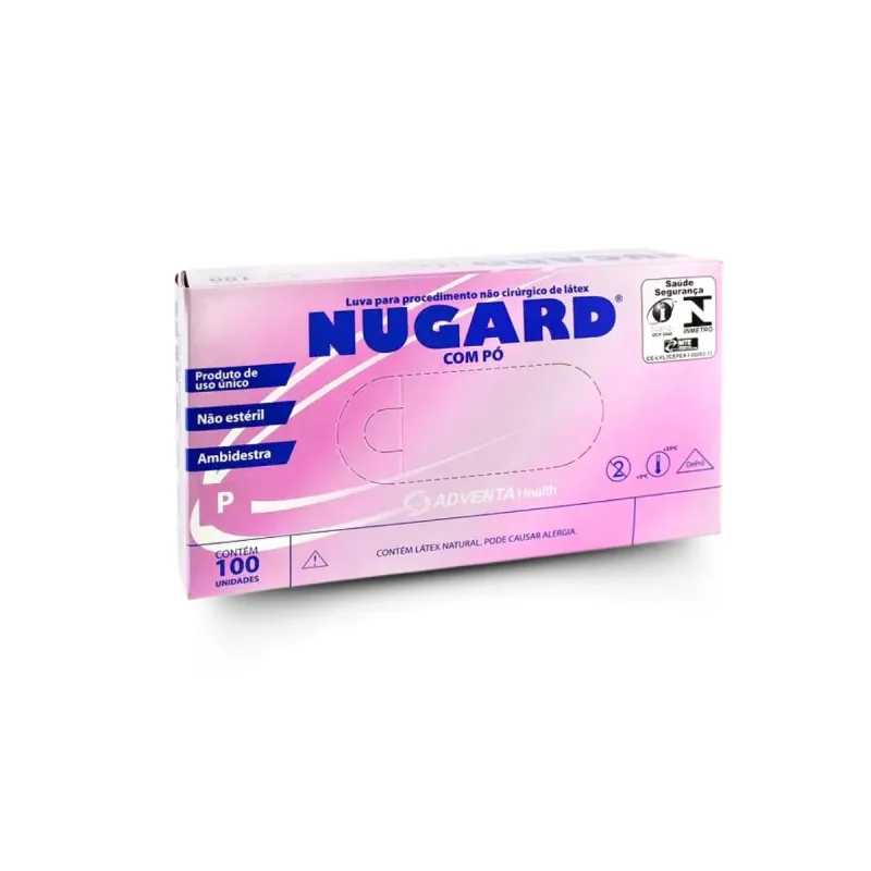 Luva de Procedimento Látex P (C/100 Unds) - Nugard