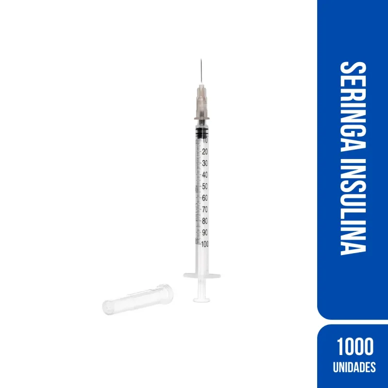 Seringa Descartável Insulina 100-U 01 ML com Agulha 13 X 4,5 (C/1000) SR