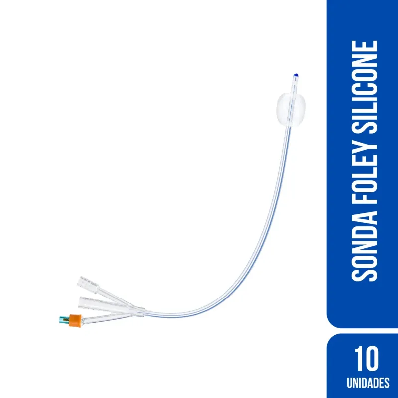 Sonda Foley de Silicone N 20 FR 3 Vias 30ML (CX C/10) - Well Lead