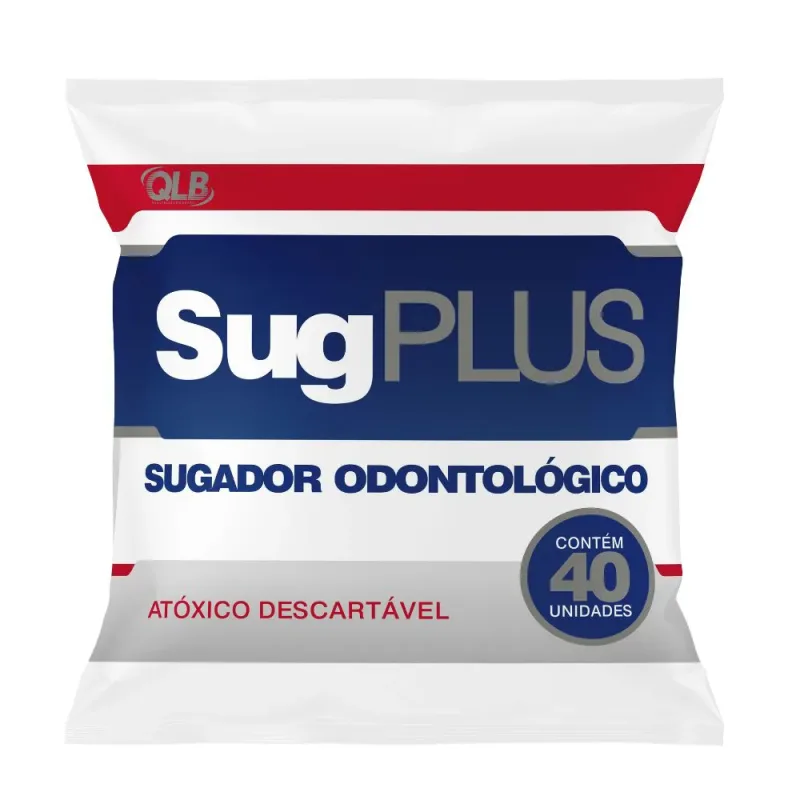 Sugador Odontológico SUG Plus Descartável C/40 UN - Qualybless