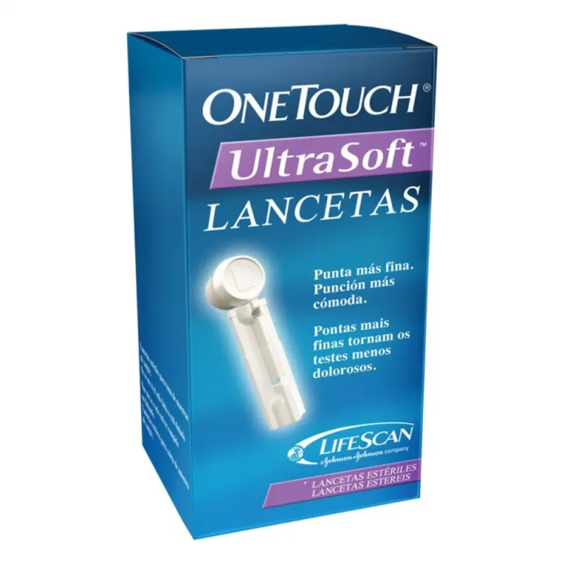 Lancetas Onetouch Ultrasoft (C/10) - J &amp; J Glicemia