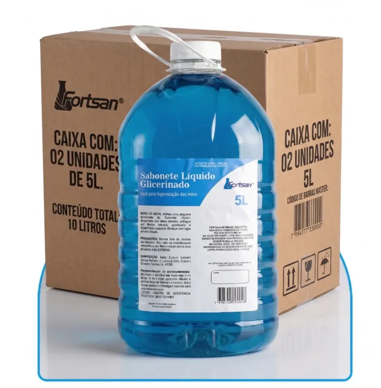 Sabonete Líquido Glicerinado 5L (CX 02 UND) - Fortsan