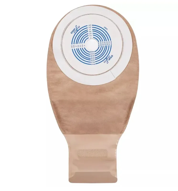 Bolsa Colostomia E Ileostomia Drenável Opaca Esteem + Durahesive Recortável 19-64MM - Convatec