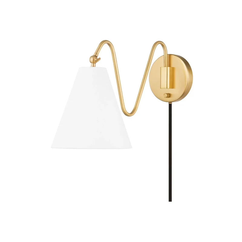 Mitzi Onda Plug-in Sconce Black / 2