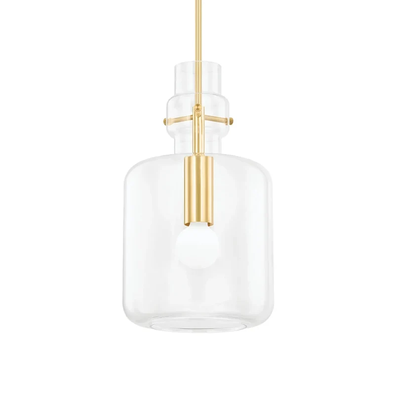 Mitzi Lumi Pendant Light - Aged Brass Finish 16"