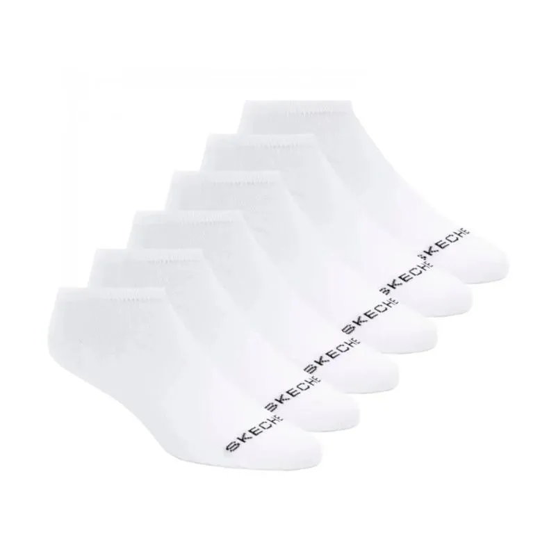 Media Skechers Terry 6P Blanca Talle: 36-39 - Color: BLANCO