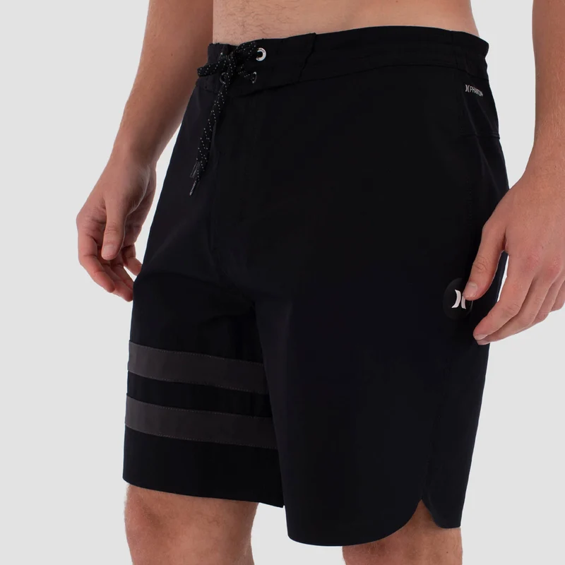 Hurley Phantom Block Party Renegade 18" Boardshorts Black 28" Waist