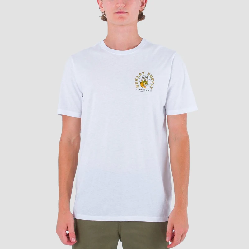 Hurley Everyday Summer Vibes T-Shirt White Medium / White