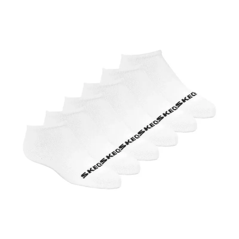 Media Skechers Terry 6P Blanca Talle: 27-34 - Color: BLANCO