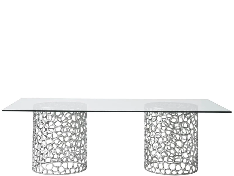 Oasis - Coral Rectangle Dining Table Silver