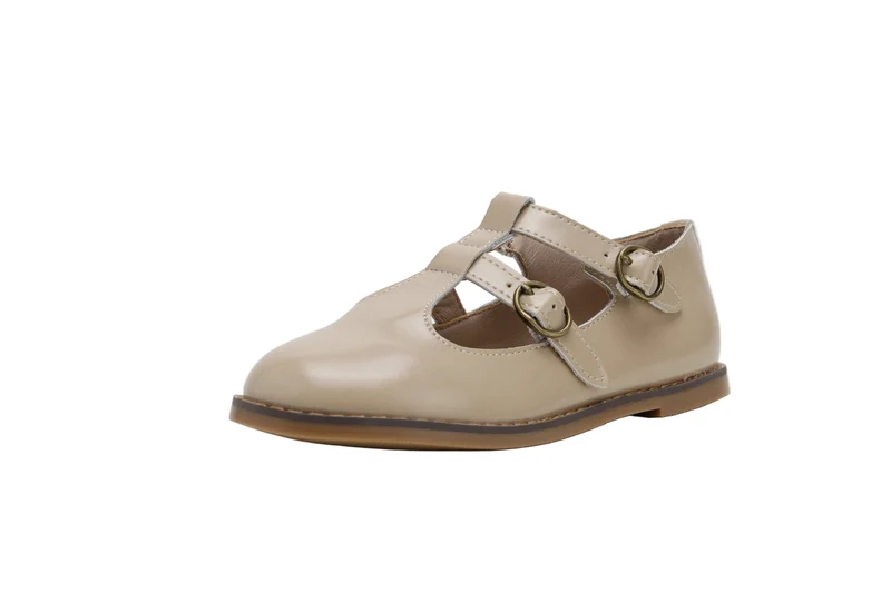 TANNERY & CO TAUPE DOUBLE BUCKLE SHOE [FINAL SALE] 22