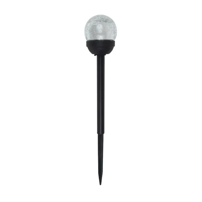 Moonrays Set of Solar Path Lights with Glass Balls 15-in Pack of 3