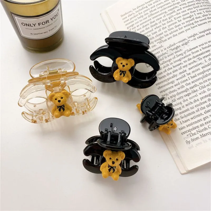 4pcs Acetate Plate Hairpin, Elegante, Simples, Discreto E