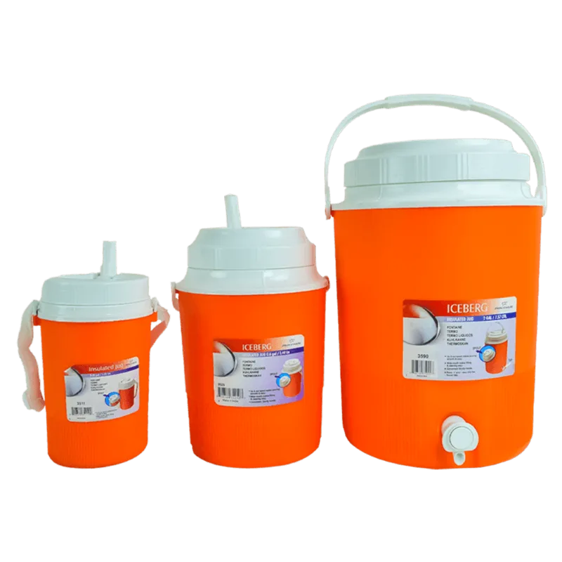 Set Hielera Plástica|3 Piezas 7.5|2.4|1.25 L Hielera Set 3 Piezas