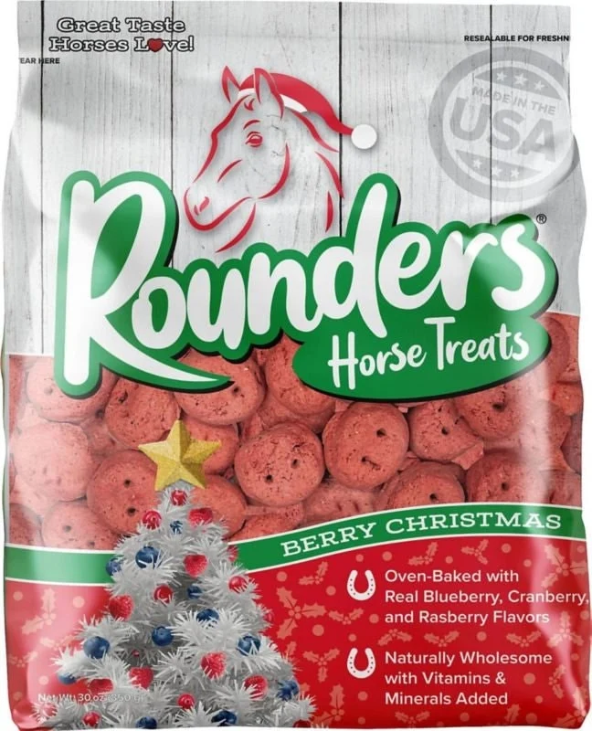Rounders Christmas Horse Treats Berry Christmas Berry Christmas / 30 oz