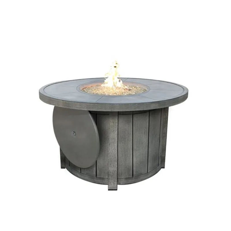 Sunbeam Boa 42-in 50,000-BTU Grey Aluminum Fire Table