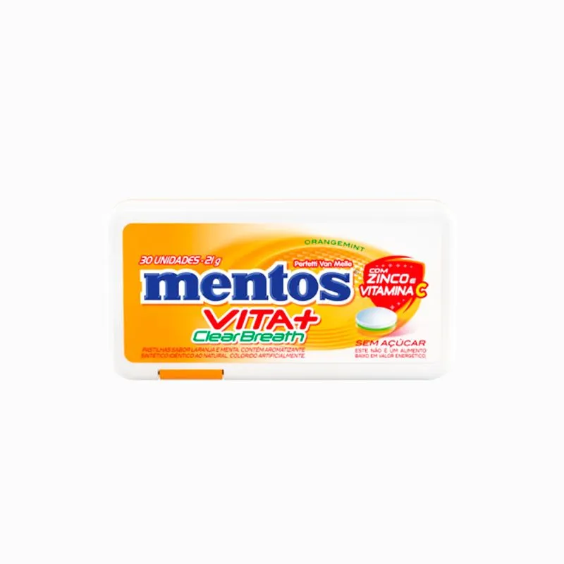 PASTILHA MENTOS CLEAN BREAH ORANGEMINT 21G