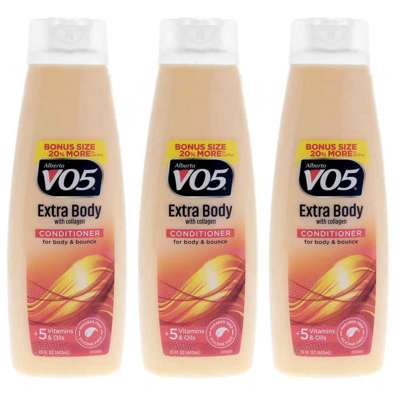 Alberto VO5 Extra Body Volumizing Conditioner by Alberto VO5 for Unisex - 15 oz Conditioner - Pack of 3 15 oz
