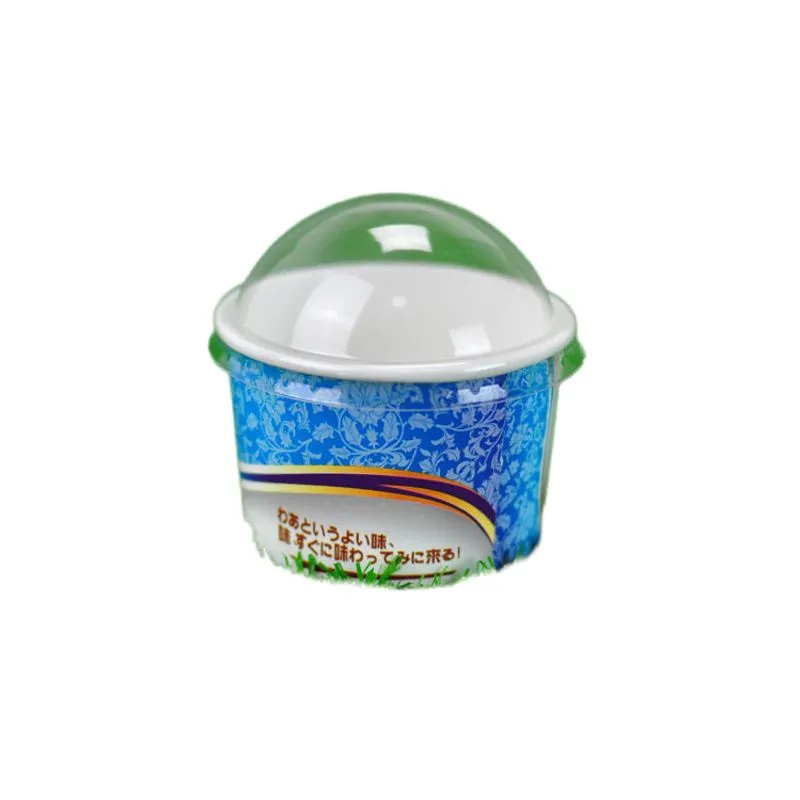 100 *pcs Tigela De Papel De Sorvete Descartável, Sorvete De Sorvete