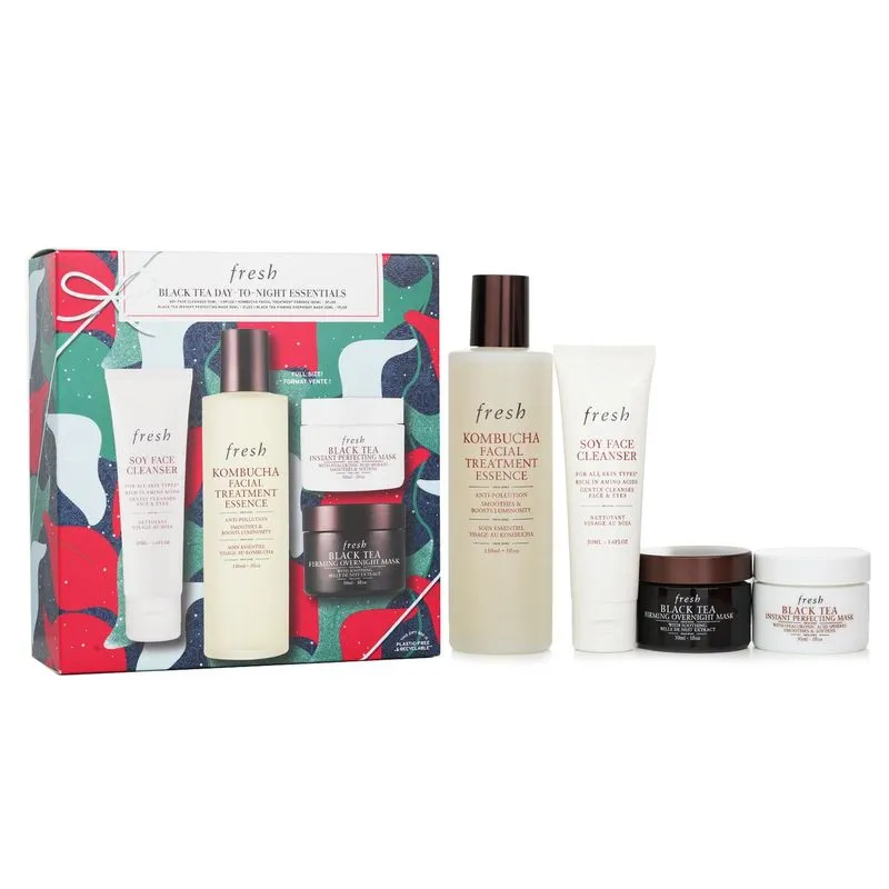 Conjunto De Chá Fresh Soy Face Cleanser 50ml, Kombucha F.t. Essence 150ml