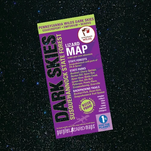 Purple Lizard Map - Dark Skies-Susquehannock State Forest 1st Edition