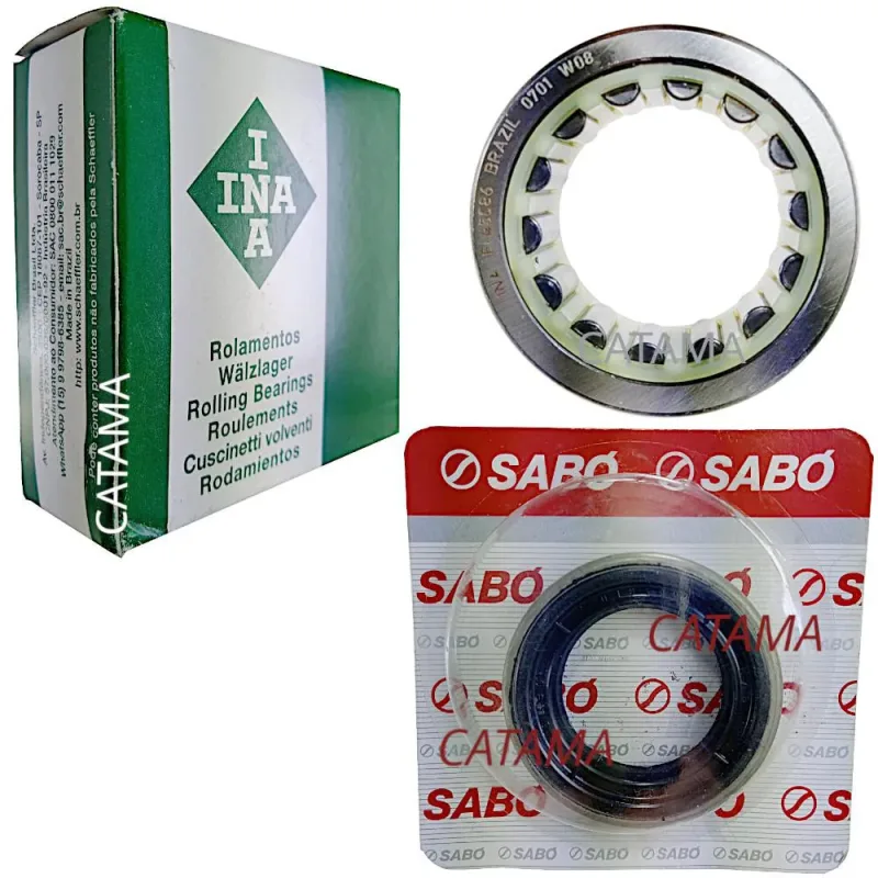 Kit Rolamento e Retentor Para 01 Lado Eixo Traseiro Braseixos Chevette Maraj�