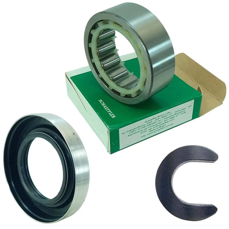 Kit Rolamento Retentor Trava Meia Lua Semi Eixo A20 C20 D20 Braseixos 405 - 01 Roda
