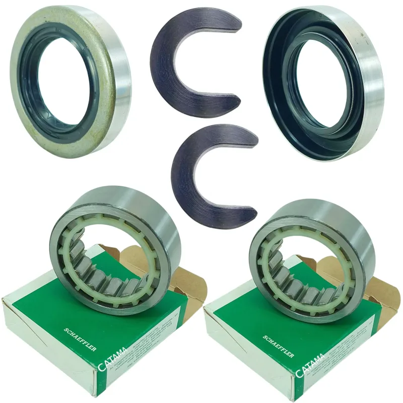 Kit Rolamento Retentor Trava Meia Lua Semi Eixo A20 C20 D20 Braseixos 405 - 02 Rodas