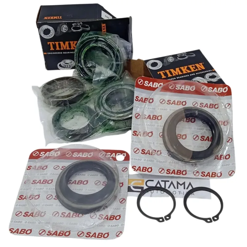 Kit Rolamentos Retentores E Aneis Elasticos 02 Rodas Traseiras Semi Eixo Blazer S10