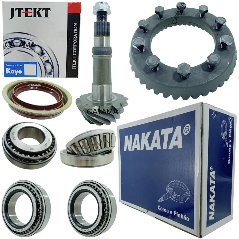 Kit de Coroa e Pinh�o 12x41 do Diferencial Traseiro com Rolamentos para Chevrolet S10 e Trailblazer
