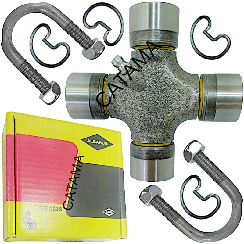 Kit 02 Cruzetas 92x27mm E 04 Parafusos Tipo U 5/16 Cardan C20 D10 D20 Silverado