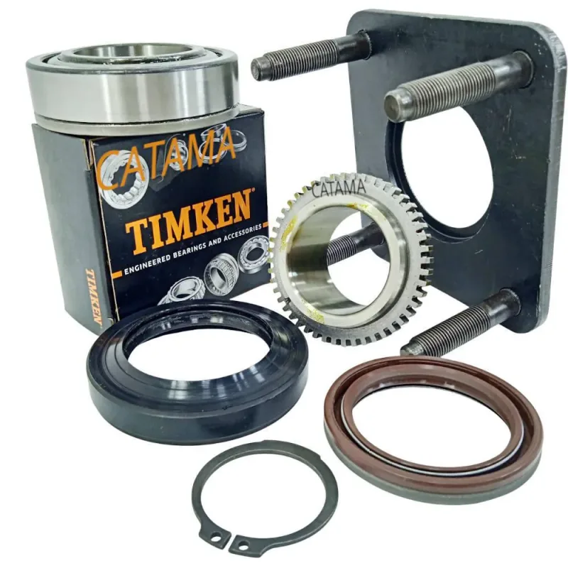 Kit Flange Anel 48 Dentes e Rolamento 01 Roda Traseira Trailblazer Nova S10