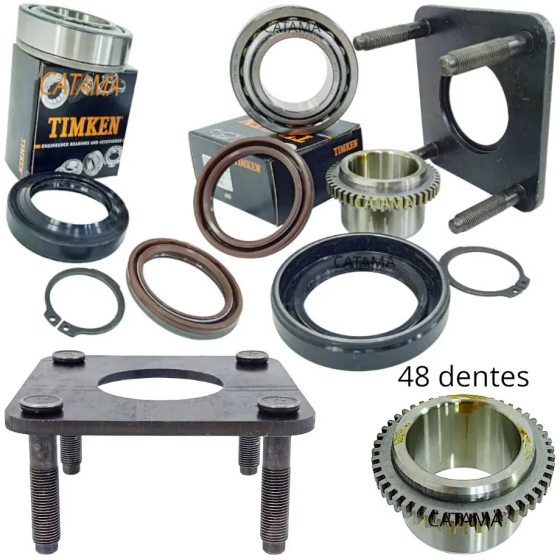 Kit flange,anel 48d rolamento ( 02 roda) tras trailblazer nova s10